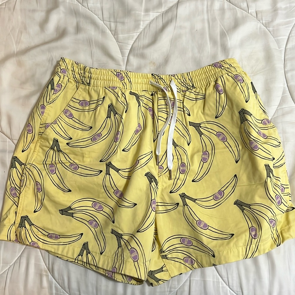 Banana print shorts